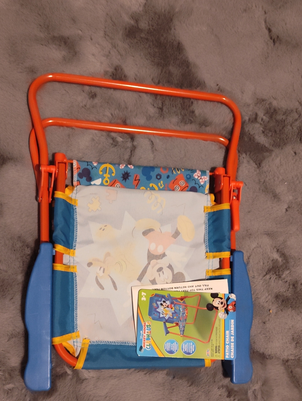 Disney Mickey Mouse Folding Toddler Chair - Blue & Orange